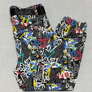 VIP Jeans Y2K Graphic Jogger Cargo Pants Size 15 Belted Streetwear NWOT